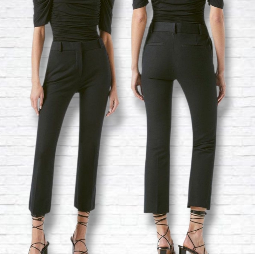 Frame Black Le Crop Mini Boot Trouser Size 8